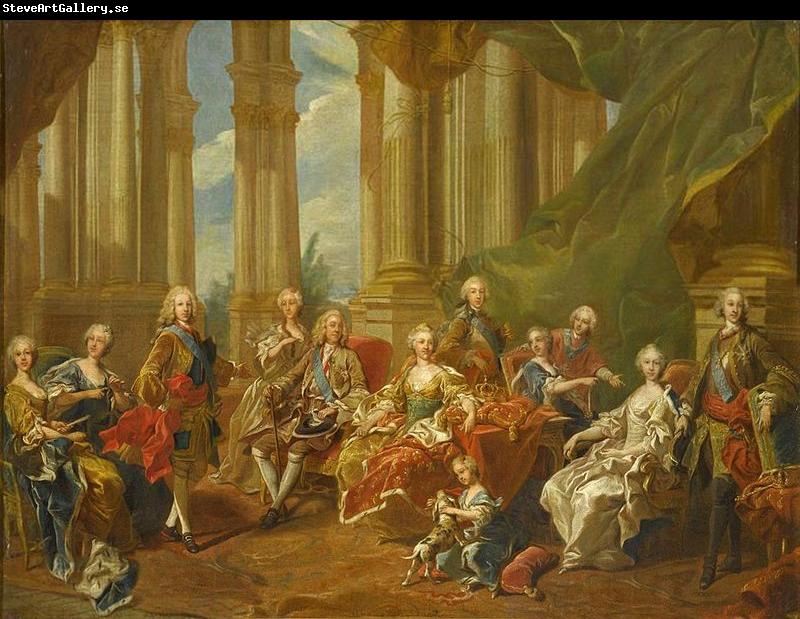 Louis Michel van Loo The family of Philip V in